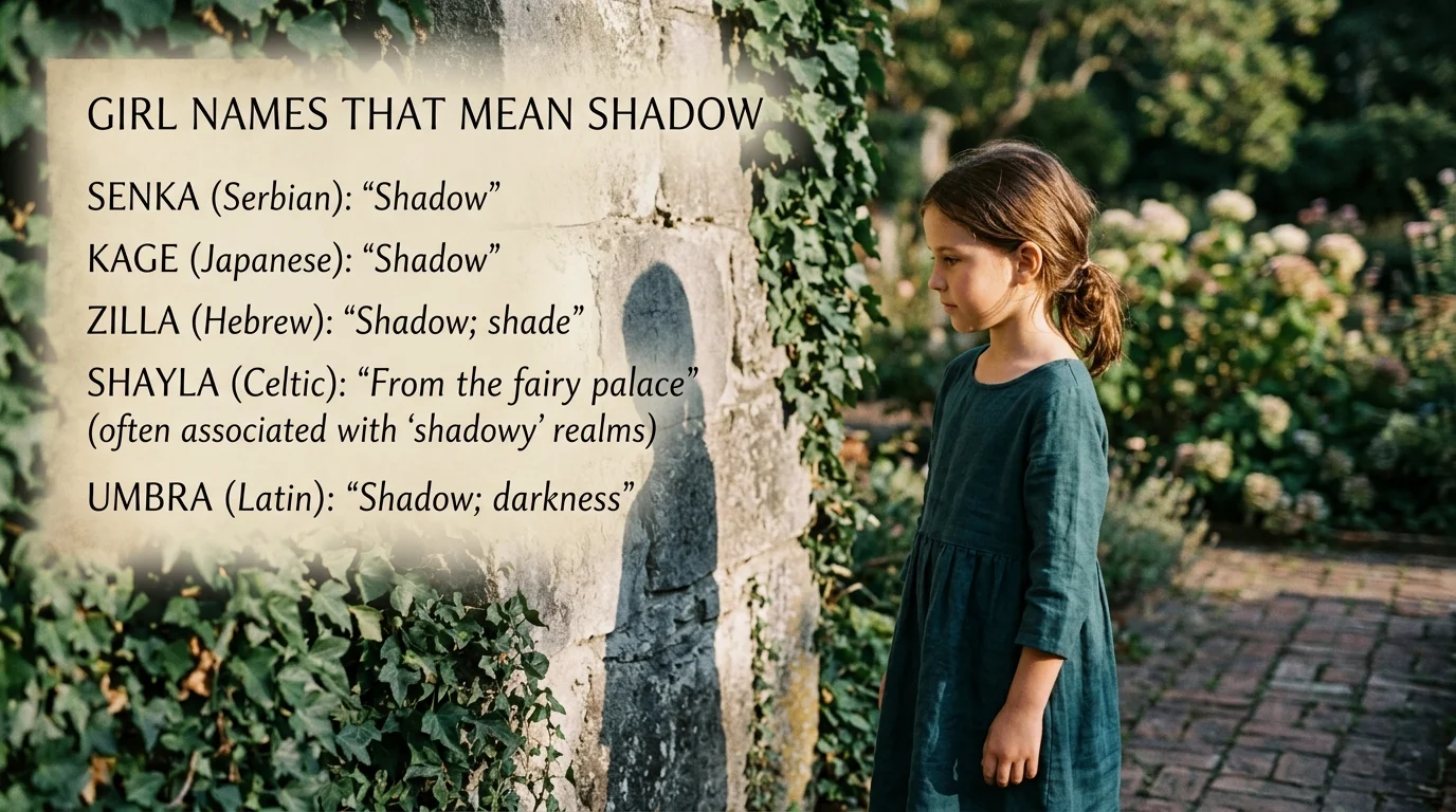 Top Girl Names That Mean Shadow