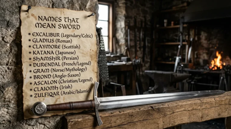 Names That Mean Sword